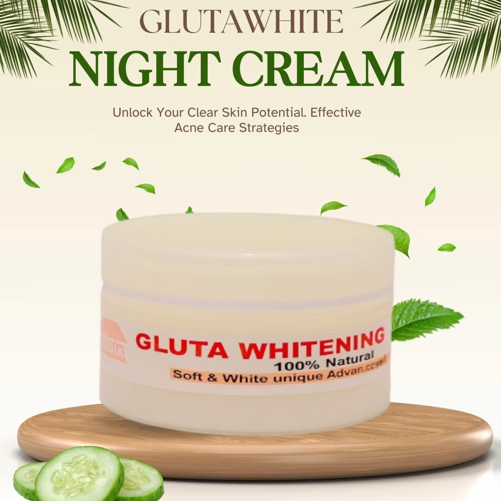 Gluta White Day Cream – Advanced Skin Brightening & Moisturizing Formula